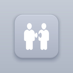 Team, Partnership button, best vector