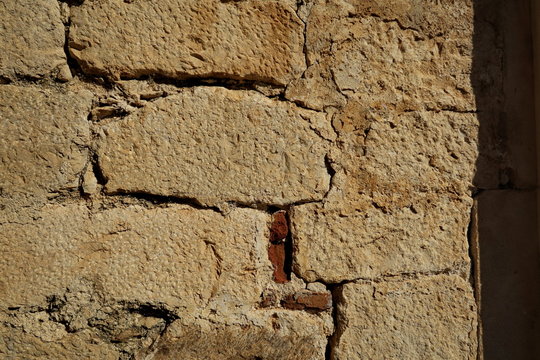 détail de mur en pierre