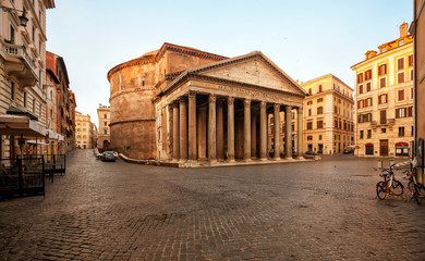 Trevi Fountain (Fontana di Trevi) in the morning light in Rome, Italy. Trevi is most famous...