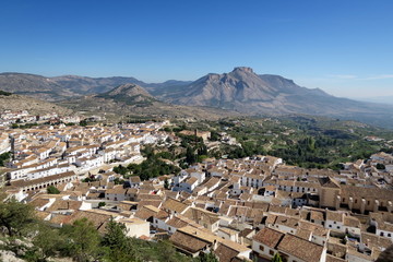 Paysage de Velez-Blanco, vue aérienne