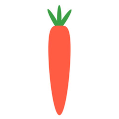 Simple vector of a carrot.