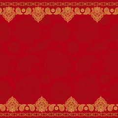Fotobehang Sari indian seamless pattern © nataleana