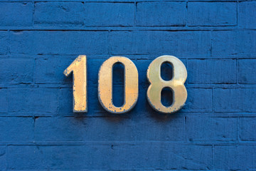 Number 108 - obrazy, fototapety, plakaty