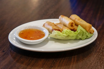 seafood spring rolls