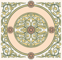 Ornate decorative card
