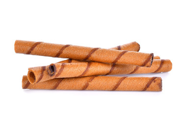 Wafer stick on white background