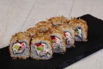 Japanese roll with eel