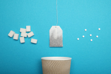 Alternative sweeteners, sugar substitute. Healthy food.