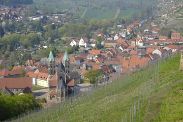 Blick auf Freyburg, Burgenlandkreis, Sachsen-Anhalt, Deutschland.....