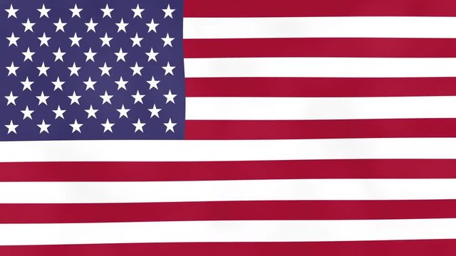 American flag animation for United States Of America