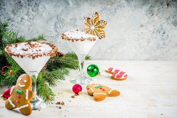 Christmas gingerbread martini