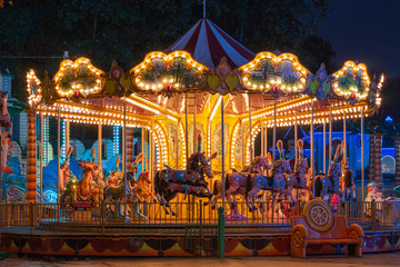 carousel at night