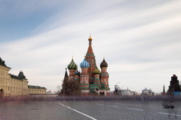 Beautiful view of the Moscow Kremlin and of the Red square
