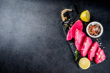 Fresh raw tuna fish