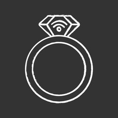 NFC ring chalk icon