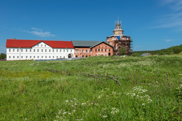 Holy Trinity Anzersky monastery of the Solovki monastery on an island Anzer (Russia, Arkhangelsk region, Solovki) © Konstantin