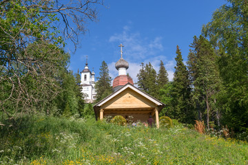 Church of the Resurrection at Mount Calvary on Anzersky Island, Solovki Islands, Arkhangelsk...