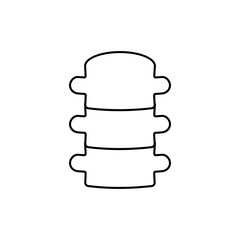 Spine Bone vector icon isolated on background, Spine Bone logo concept