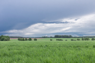 Storm clouds landscape