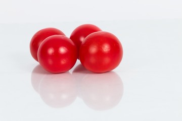 Cherry Tomatoes against a white background