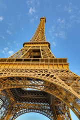 Eiffel Tower at sunset