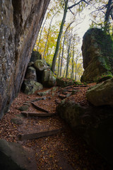 Obraz premium hiking trail in Mullerthal, Luxembourg