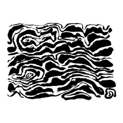 Fototapeta premium Brush painted wave pattern. Black and white stripes grunge background.