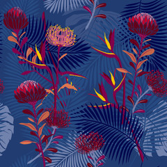 vector seamless beautiful artistic darkt forest.