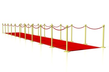 3D red carpet illustration