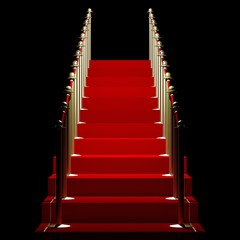 3D red carpet illustration