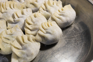 Home-made recipe for dumplings.