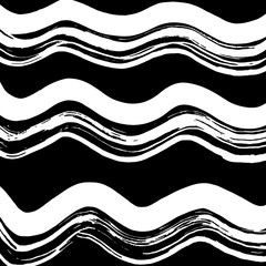 White and black grunge pattern. Background. Brush. Vector.