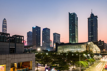 Nightscape of Shenzhen Citizen Center