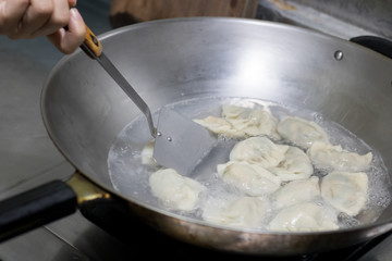 Home-made recipe for dumplings.