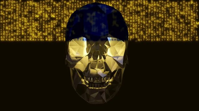 4K Computer Virus Infection Hacker Concept
