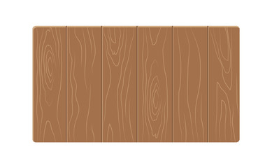 Wooden Table Template Colorful Vector Illustration
