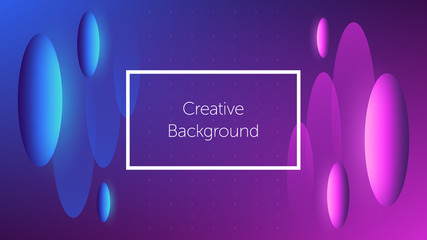 Futuristic background with colorful shapes
