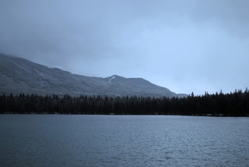 Lake in Jasper National Park, Alberta, Canada