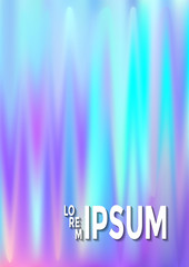 Hologram texture gradient party poster background.