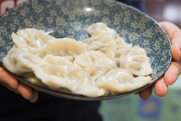 Home-made recipe for dumplings.