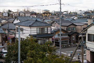 Fototapeta na wymiar Niigata town