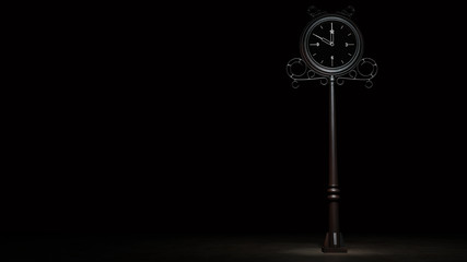 Obraz premium Street clock 3d rendering