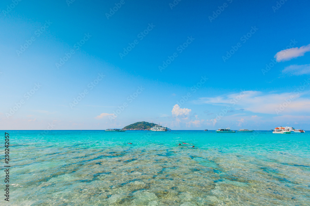 Wall mural Similan Island N4. It is a beautiful natural place and tourist attraction.