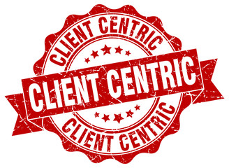 Fototapeta premium client centric stamp. sign. seal