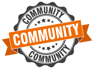 Obraz premium community stamp. sign. seal