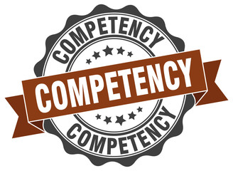 competency stamp. sign. seal