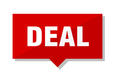 Fototapeta premium deal red tag