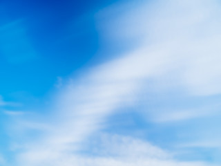 Vivid Blue sky with cloud.