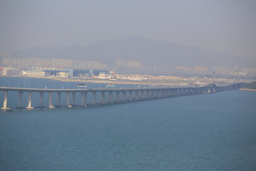 Fototapeta na wymiar Hong Kong–Zhuhai–Macau Bridge