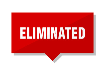 eliminated red tag